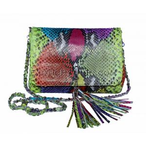 Multicolor snakeskin purse CL-26